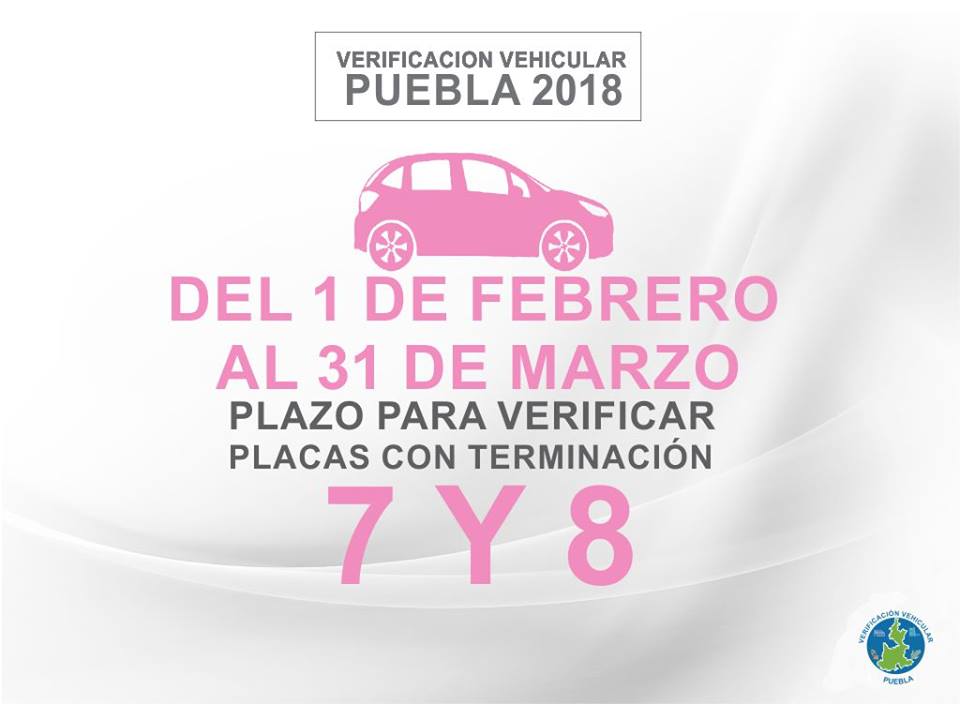Extienden periodo para verificación de automóviles en Puebla