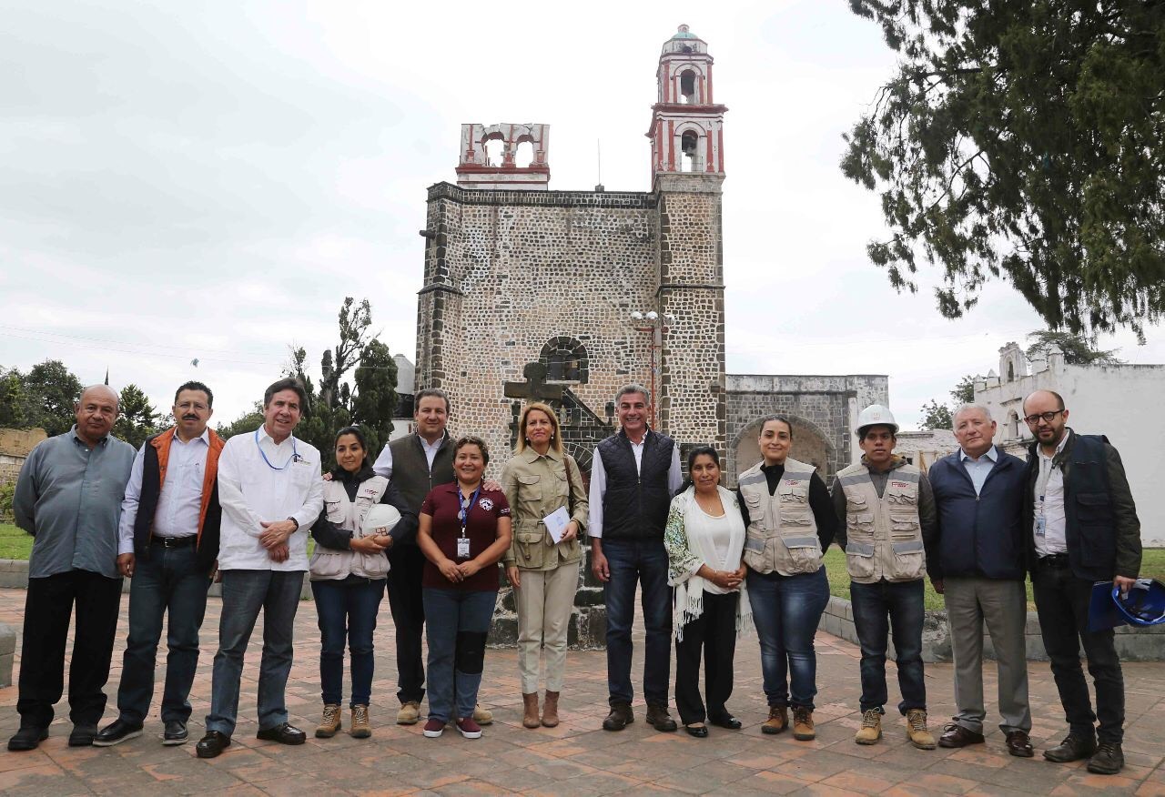 Unesco y gobierno de Puebla supervisan reconstrucción del patrimonio histórico