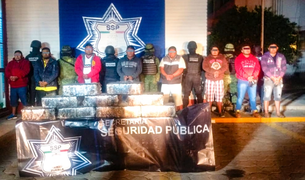 Asestan duro golpe captura Puebla a banda de narcotráfico con 100 kilos de cocaína