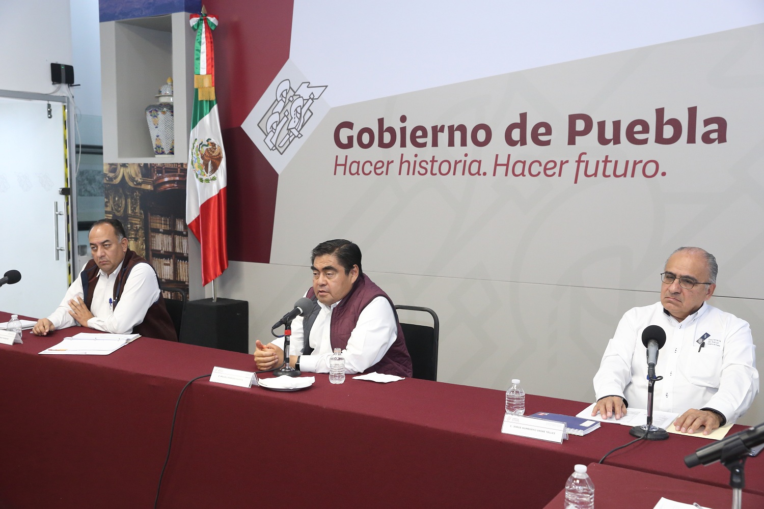 Inversiones en Puebla no se detendrán por COVID-19, afirma Barbosa Huerta
