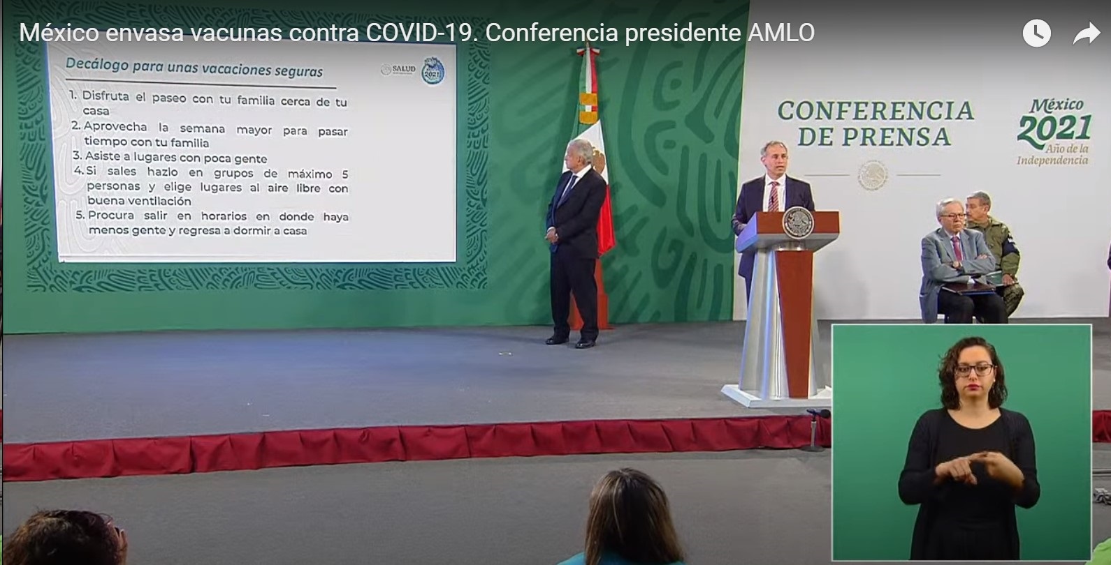 Vacunación para inmunizar de COVID19 a adultos mayores de grandes ciudades iniciará esta semana