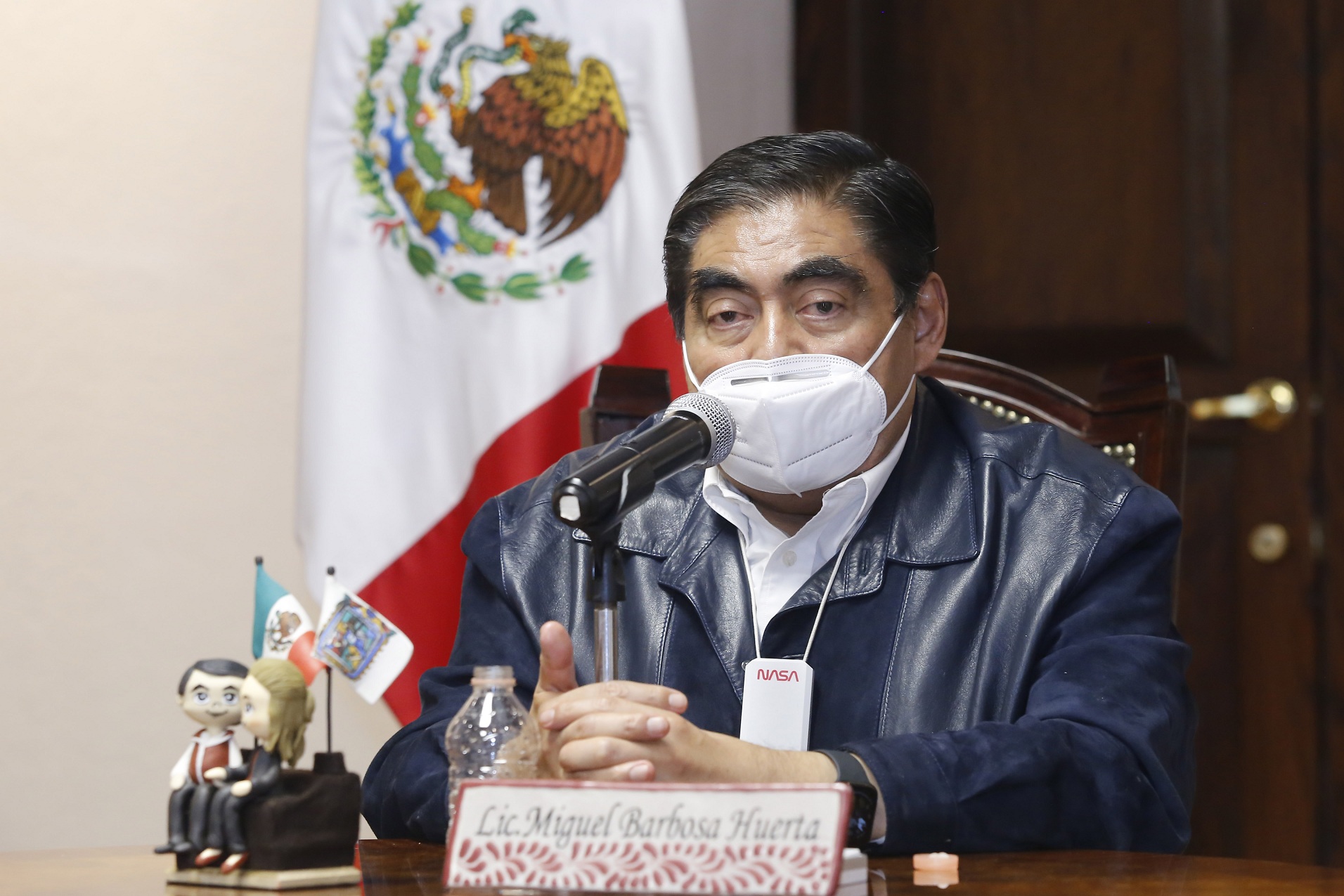 Advierte Barbosa cárcel contra “pillos” que vendan vacunas falsas anti Covid-19 en Puebla