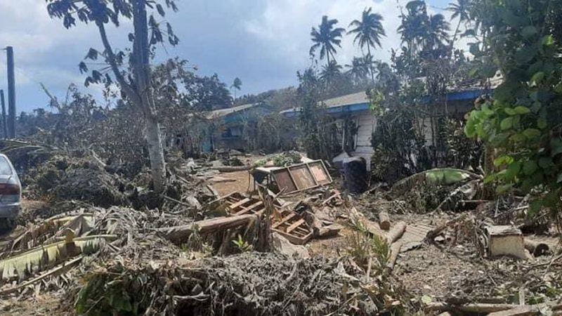 Un 80% de la población de Tonga afectada por el tsunami
