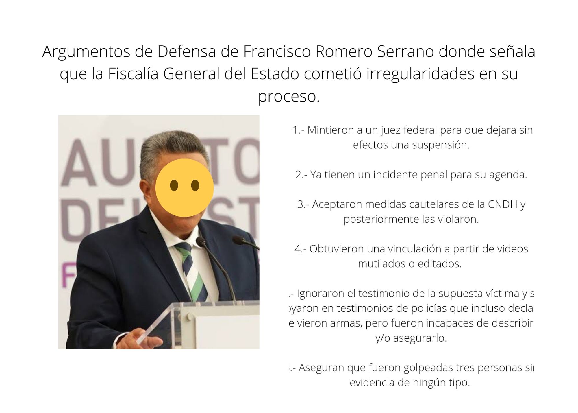 Promoverá Amparo ex Auditor Superior Francisco Romero contra vinculación a proceso de la FGE acusado de violencia familiar