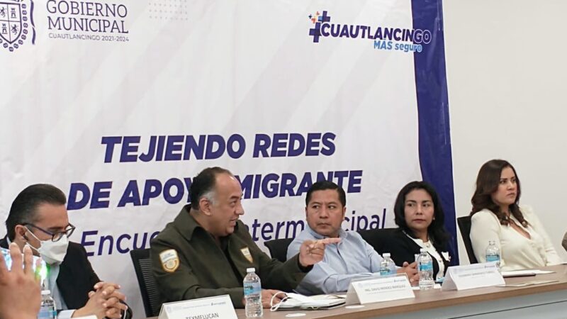 Realizan Segunda Mesa de Trabajo “Tejiendo Redes de Apoyo Migrante” en Cuautlancingo, Puebla