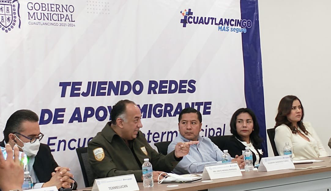 Realizan Segunda Mesa de Trabajo “Tejiendo Redes de Apoyo Migrante” en Cuautlancingo, Puebla