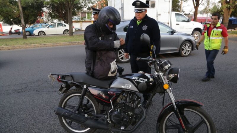 Han retirado de circulación 566 unidades irregulares con el programa «moto segura» en Puebla Capital