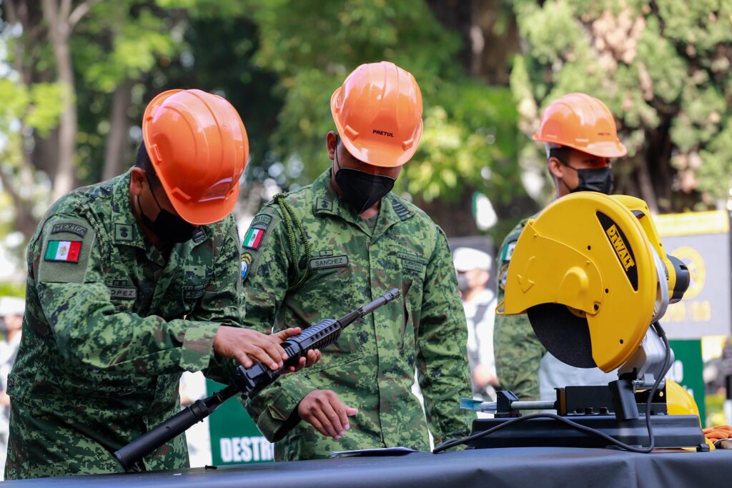 DESTRUCCIÓN DE ARMAS EN PUEBLA