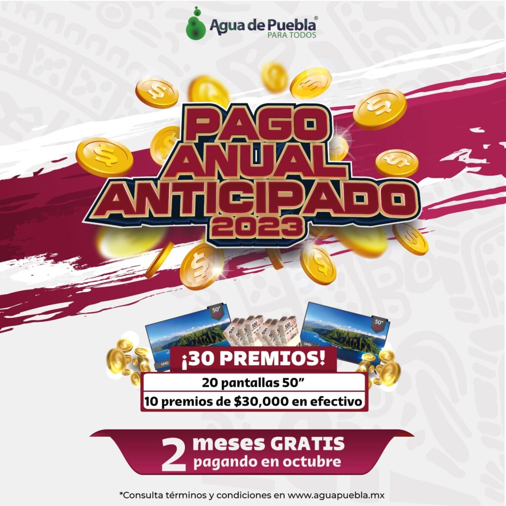 PAGO ANTICIPADO AGUA DE PUEBLA
