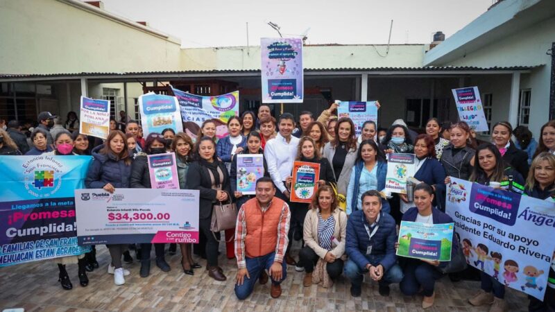 Puebla Capital ya cuenta con 70 estancias infantiles para apoyar a 900 familias en el cuidado de hijas e hijos