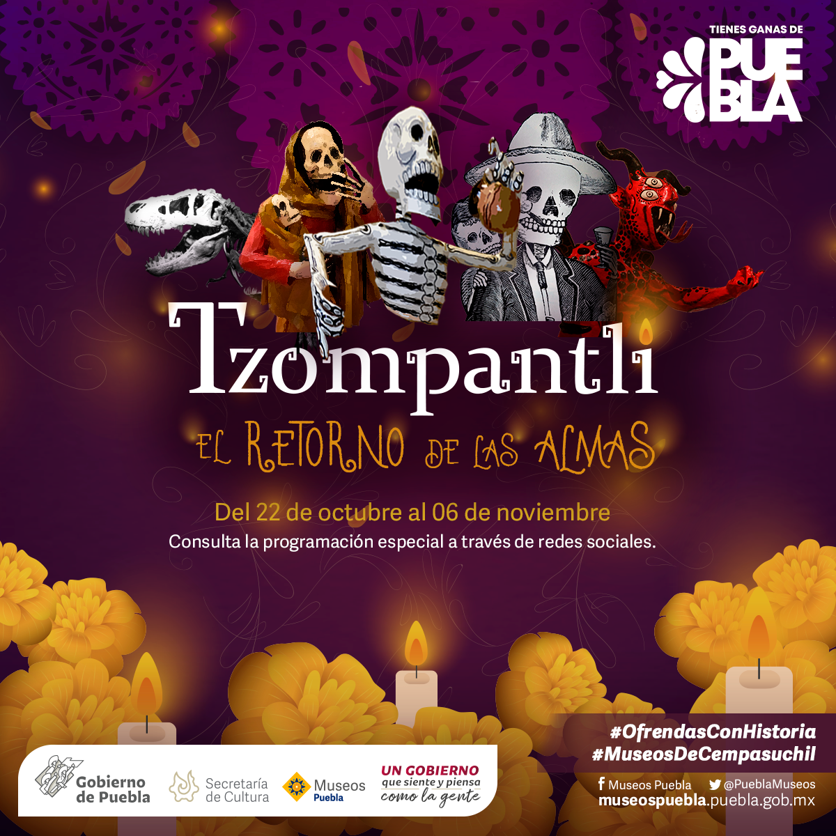 Invita Cultura a recorridos con historias, leyendas y relatos en museos de Puebla