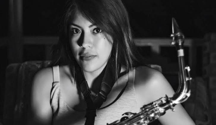 La saxofonista María Elena Ríos Ortiz