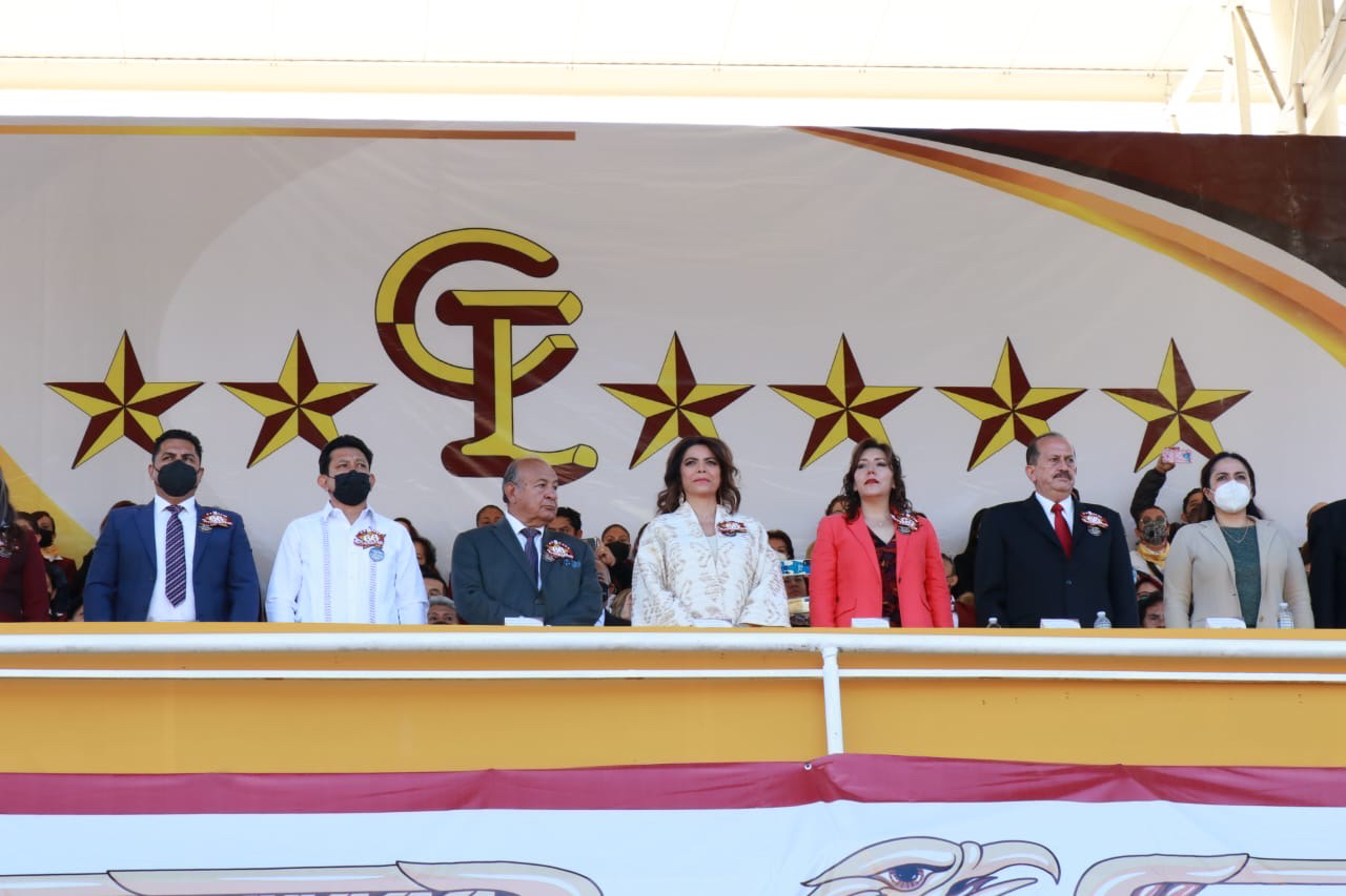 «Construyamos juntos el futuro de Puebla»: Olivia Salomón acudió al 66 Aniversario de la fundación del CENHCH