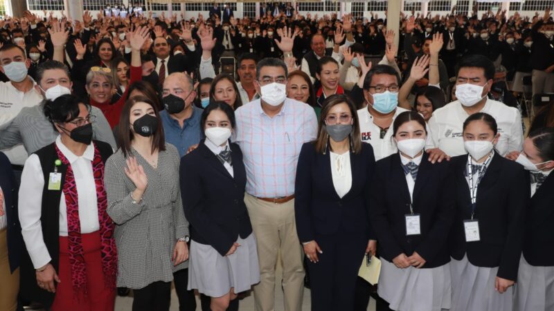 Con dignificación de espacios, gobierno de Puebla apuesta por la formación de maestros: Sergio Salomón Céspedes