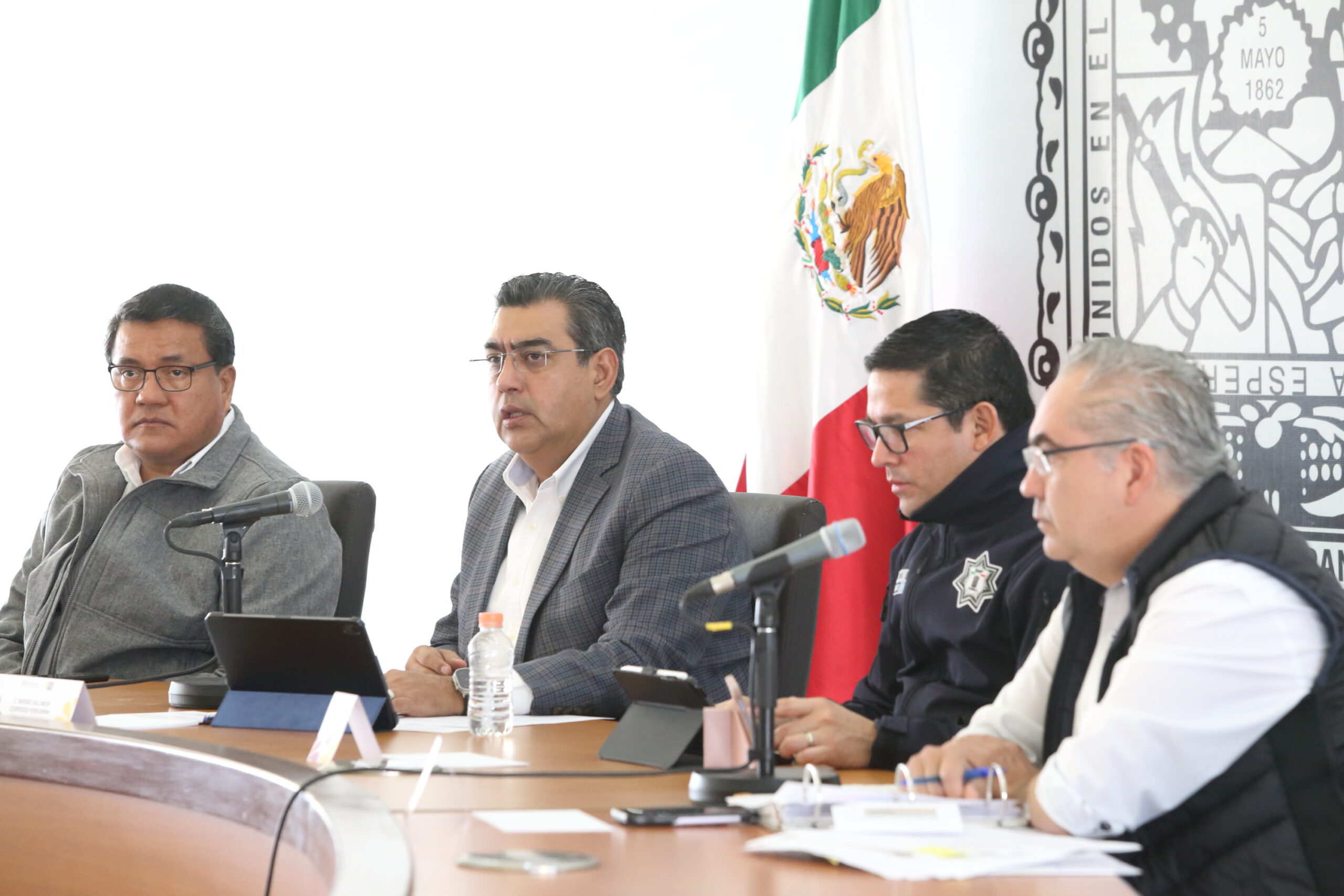 Puebla, sede del convenio nacional 2023 del Fondo de Aportación para Seguridad, anuncia Sergio Salomón