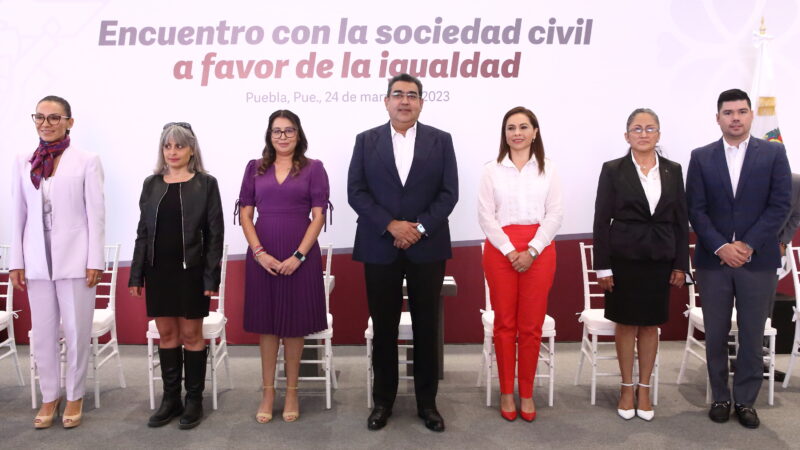 Puebla fortalece con la sociedad su trabajo para consolidar la igualdad sustantiva