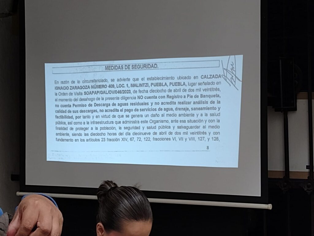 Las representantes legales detallaron que están integrando un expediente para posiblmente presentar denuncia contra el SOAPAP por revelar documentación que se presume sería de carácter confidencial de la diligencia en el empresa Helados Bambi.