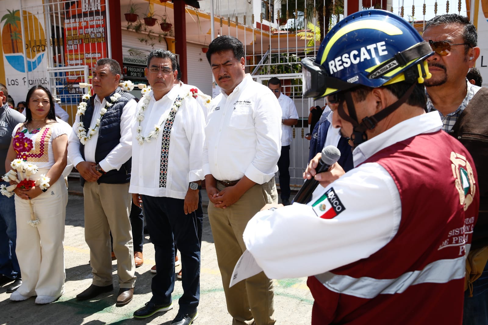 Fortalece Puebla cultura de prevención ante sismos, Sergio Salomón encabeza #SimulacroNacional2023