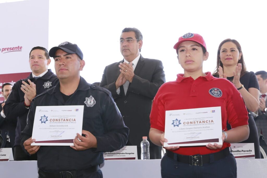 Garantizar tranquilidad y seguridad de las y los poblanos, es una tarea sin descanso: Sergio Salomón