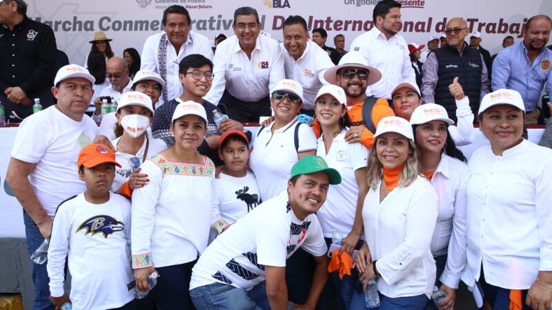 Encabeza gobernador Sergio Salomón encuentro con líderes sindicales