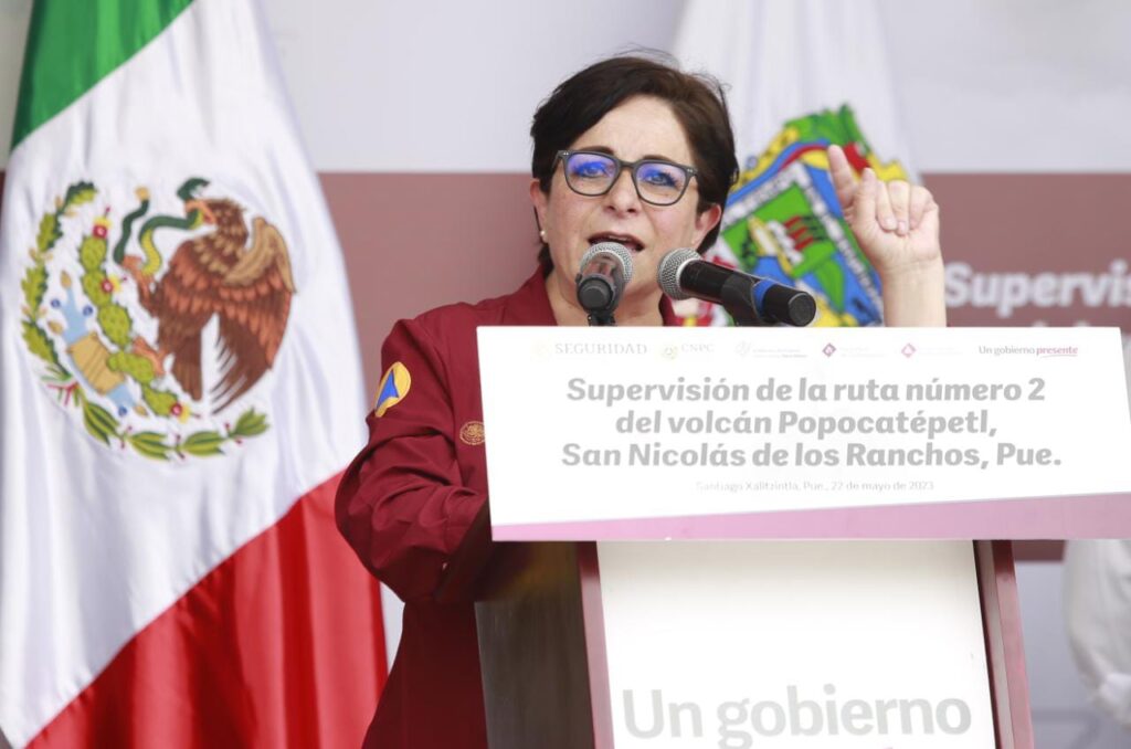 Laura Velázquez Alzúa, titular de la Coordinación Nacional de Protección Civil