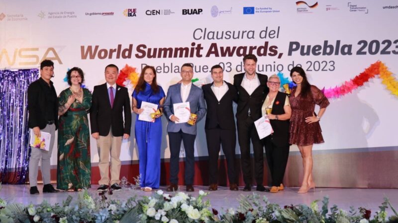 Puebla en el foco de innovación y emprendimiento a nivel global; Olivia Salomón al clausurar World Summit Awards 2023