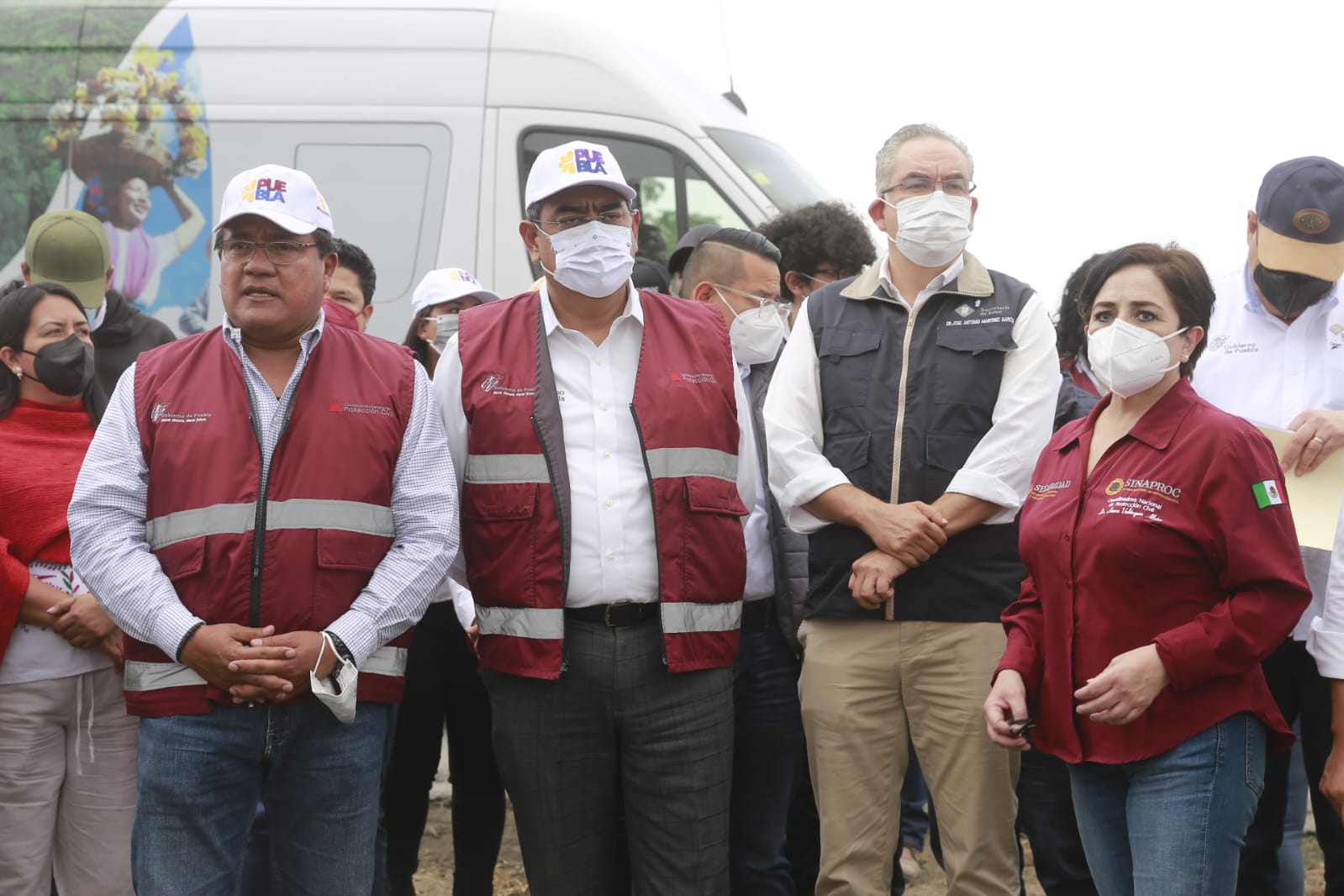 Ante cualquier eventualidad del volcán Popocatépetl no están solos: Sergio Salomón