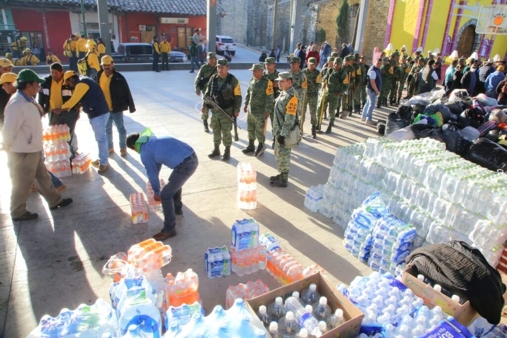 Acciones por incendio forestal en Zacatlán