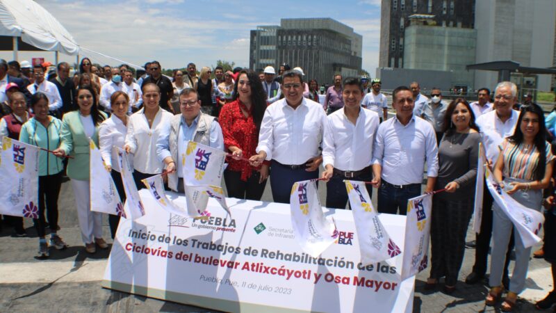Inicia rehabilitación de las ciclovías en la zona de Angelópolis