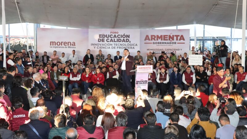 Apostar por educación y desarrollo tecnológico generará calidad de vida a poblanos: Armenta