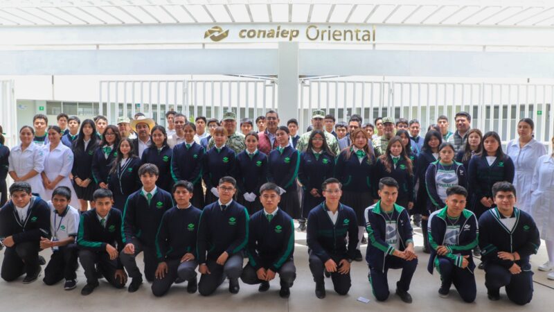 Inaugura Sergio Salomón CONALEP plantel Oriental; estudiantes contribuirán al desarrollo de sus comunidades