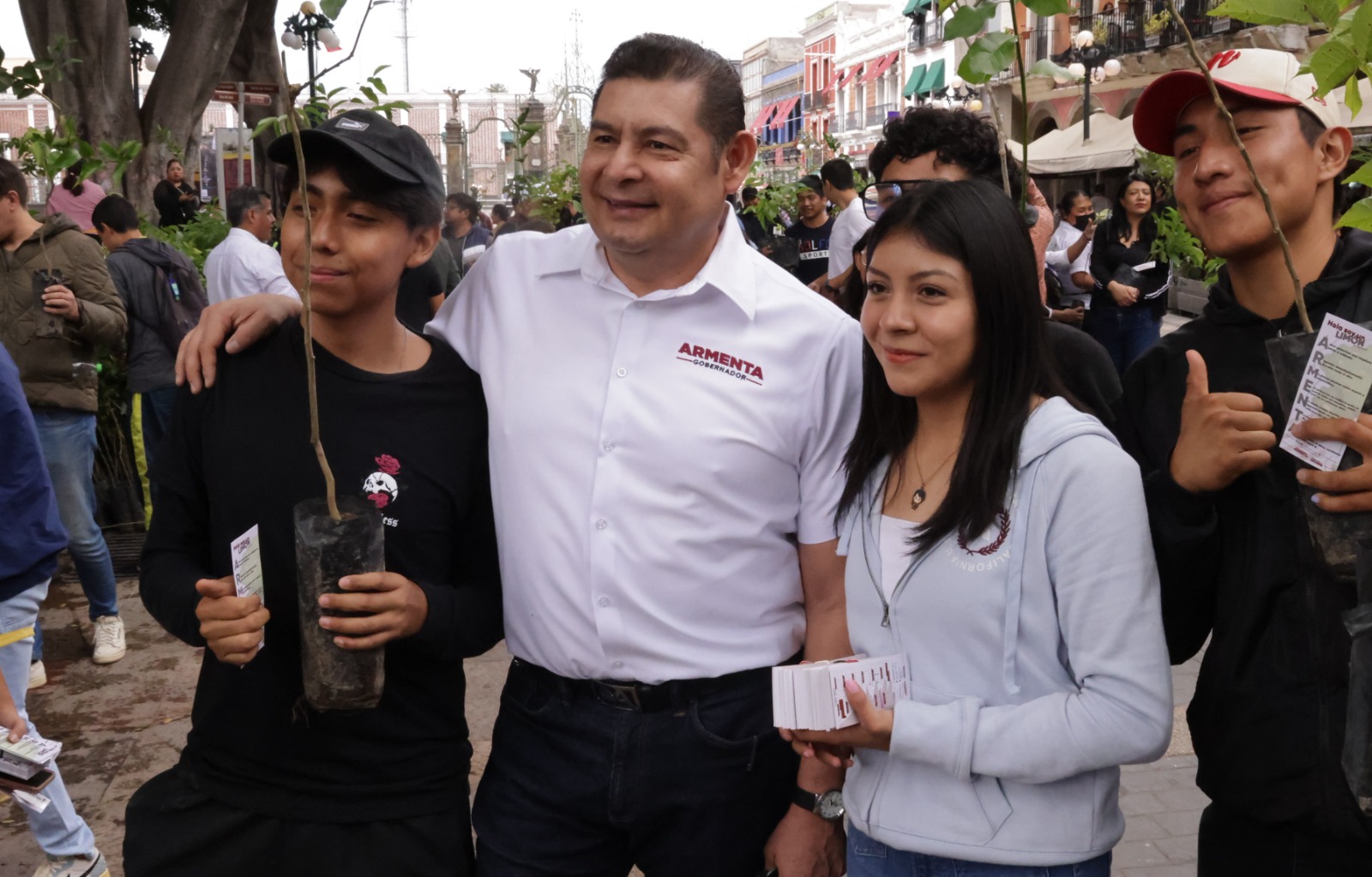 Gobierno itinerante, cercano a la gente para el progreso de Puebla: Armenta