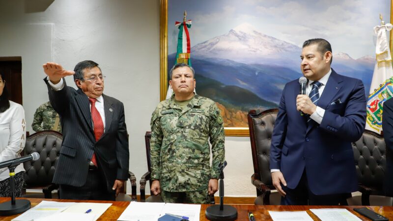 Rinde protesta Humberto Eloy Aguilar Viveros como secretario del Consejo Estatal de Coordinación del Sistema Nacional de Seguridad Pública
