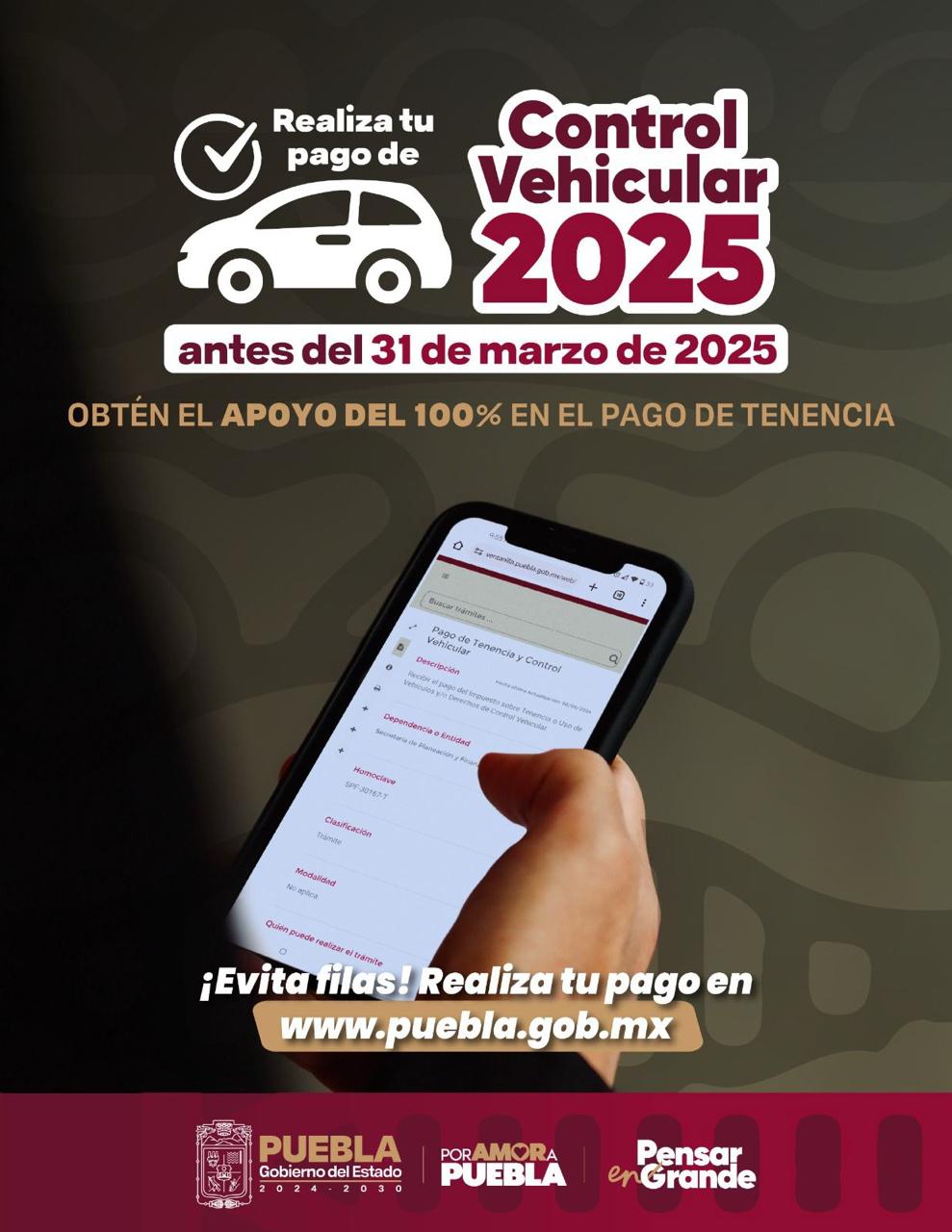 A partir de hoy inicia el pago del Control Vehicular 2025