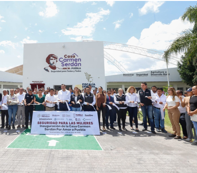 Más seguridad para las mujeres de Puebla, gobernador Armenta inaugura Casa Carmen Serdán número 18