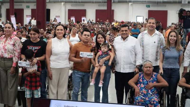 Inicia desde Villahermosa, Tabasco, la entrega nacional de tarjetas de la Pensión para Personas con Discapacidad del 16 al 21 de junio