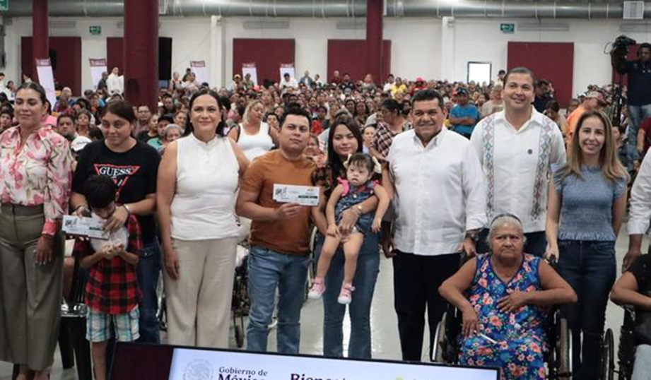 Inicia desde Villahermosa, Tabasco, la entrega nacional de tarjetas de la Pensión para Personas con Discapacidad del 16 al 21 de junio