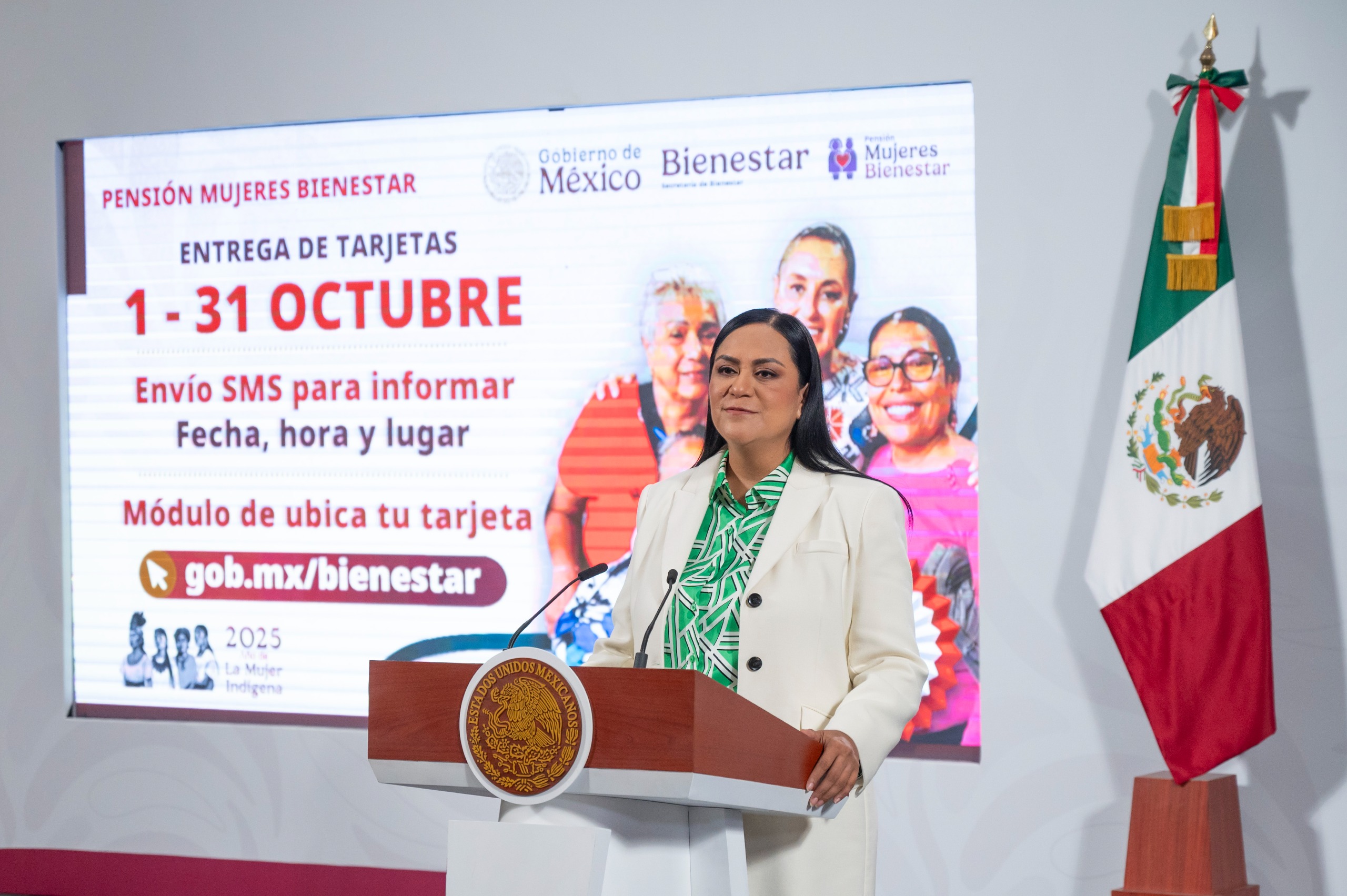De 1 al 31 de octubre se entregarán Tarjetas de la Pensión Mujeres Bienestar a más de un millón 980 mil mexicanas de 60 a 64 años: Bienestar