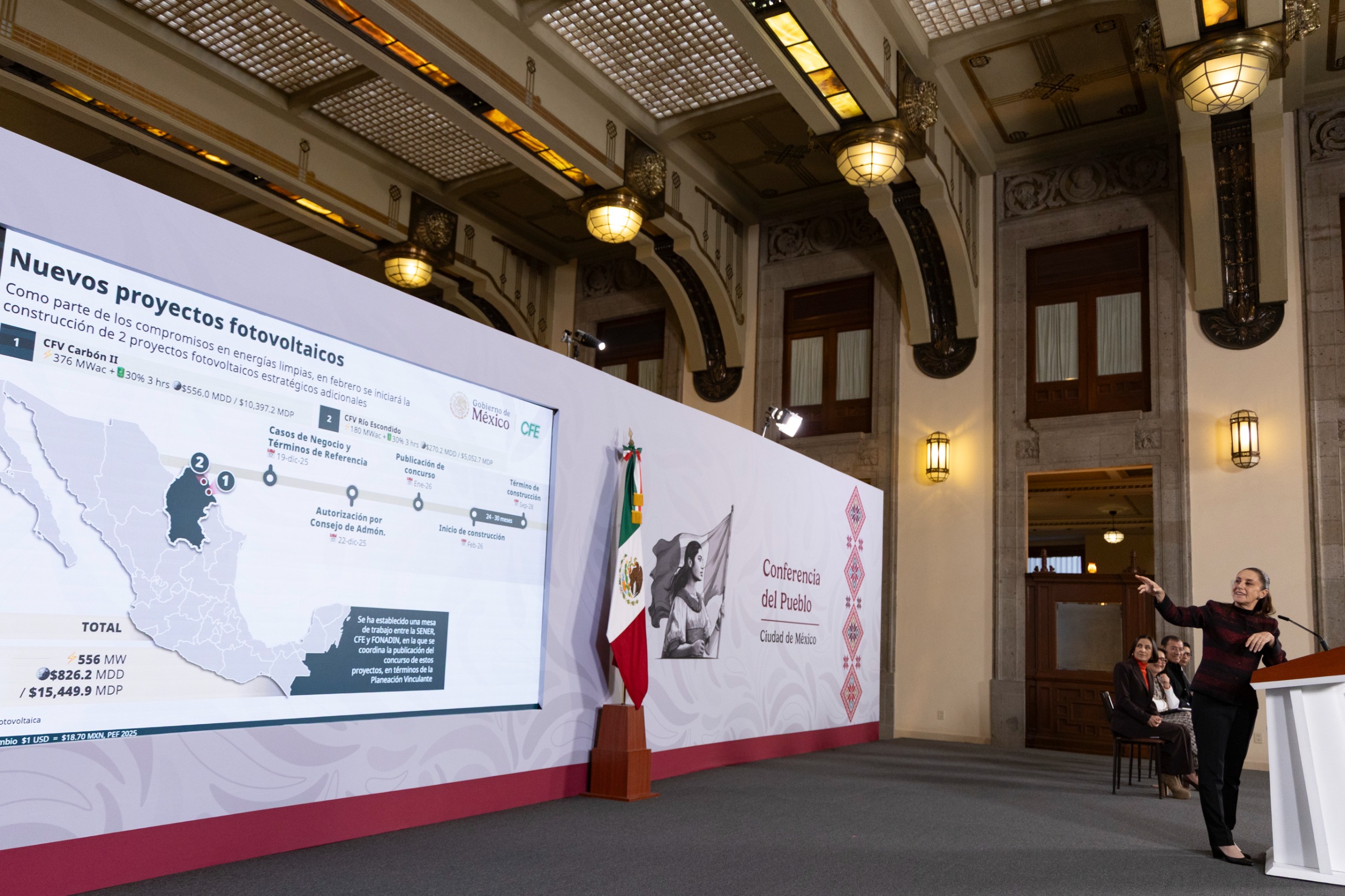 En 2026, CFE inicia construcción de proyectos para la generación de 6 mil megawatts