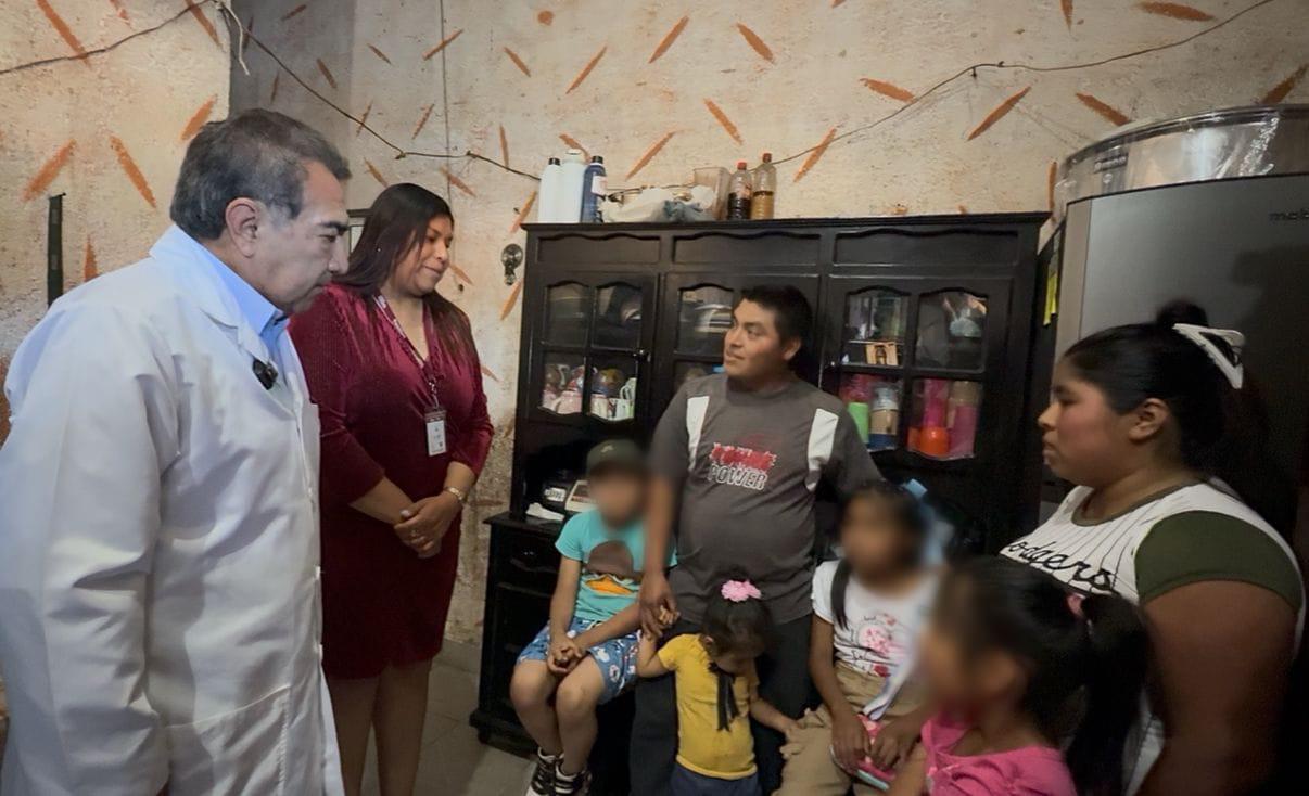 Brindan atención cercana y permanente a familias en Huauchinango