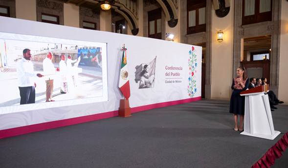 Presidenta inaugura Glorieta de las Mujeres Libres de Baja California Sur; beneficiará a 351 mil habitantes y 2.6 millones de turistas