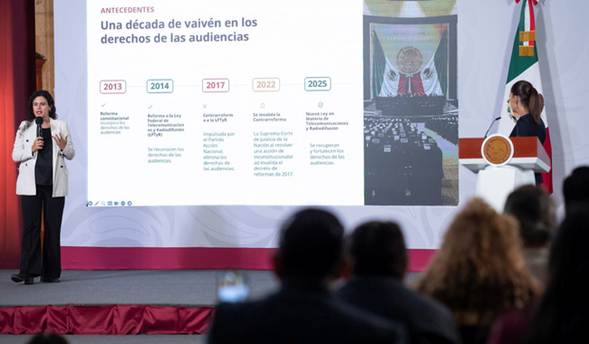 CRT abre consulta pública sobre lineamientos generales para la protección de los derechos de las audiencias: presidenta Claudia Sheinbaum