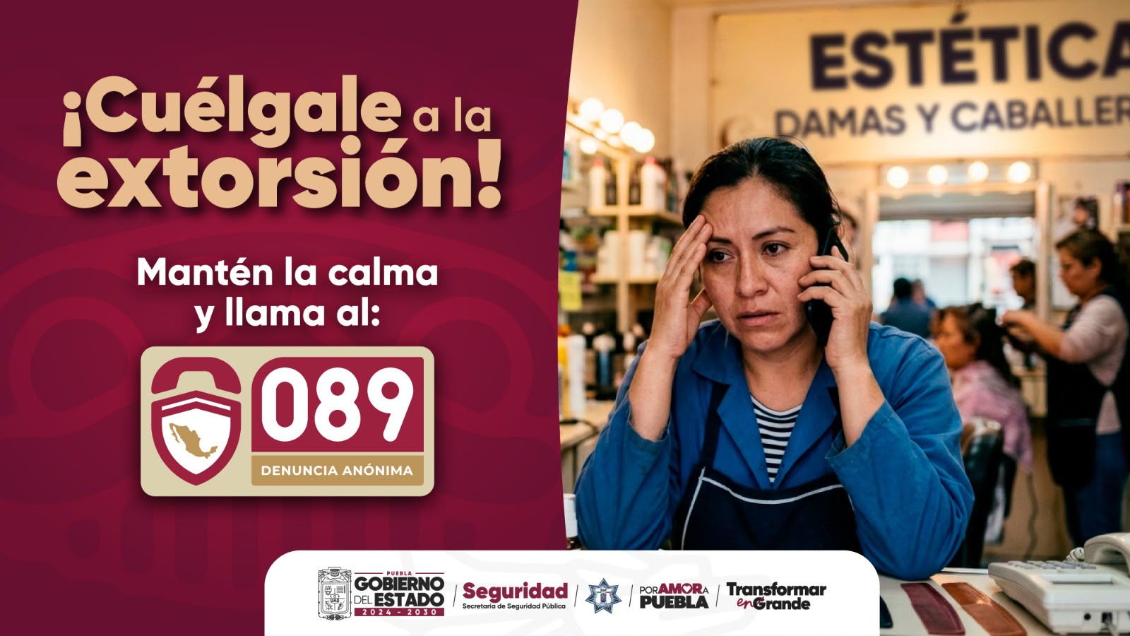 Brinda SSP atención en Tecamachalco para prevenir llamadas y mensajes de extorsión