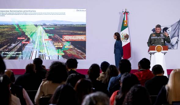Se construirán 2 mil 400 km de trenes con inversión de 750 mil mdp: Presidenta Claudia Sheinbaum