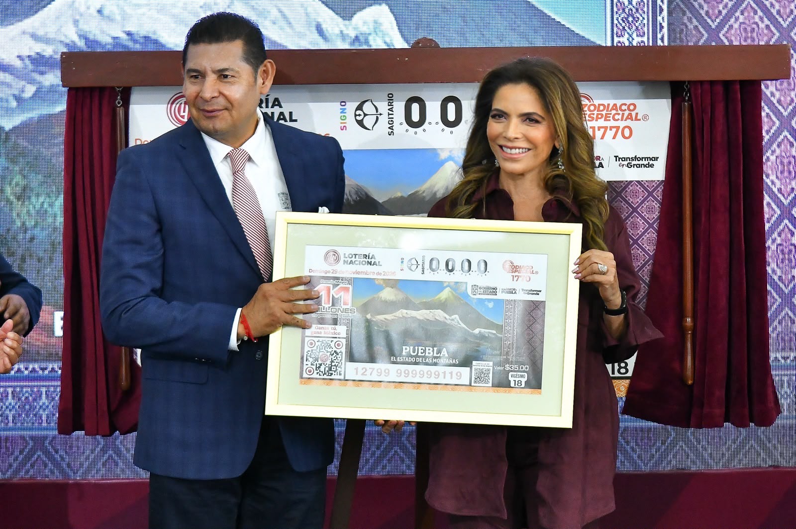 Las majestuosas montañas poblanas, tiene billete de Lotería Nacional
