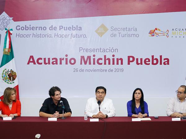 Presentan Acuario Michin; Puebla tendrá espacios de recreación dignos y detonantes de la economía: MBH