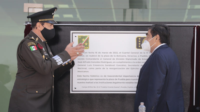 Para coordinar seguridad, reubican Cuartel Militar a Puebla