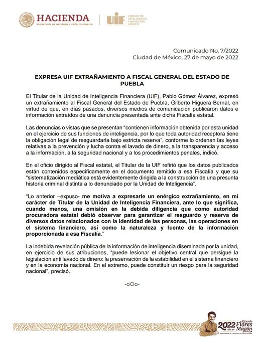 Pleito entre primos generó extrañamiento de la UIF a la Fiscalía de Puebla: Miguel Barbosa