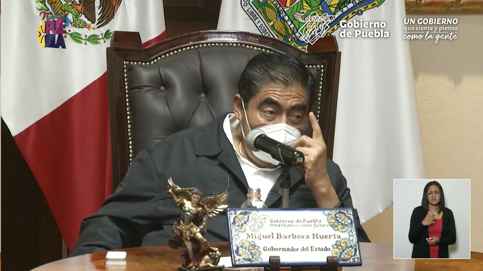 Percepción de inseguridad en Puebla, no se compara con otras entidades del país: Miguel Barbosa