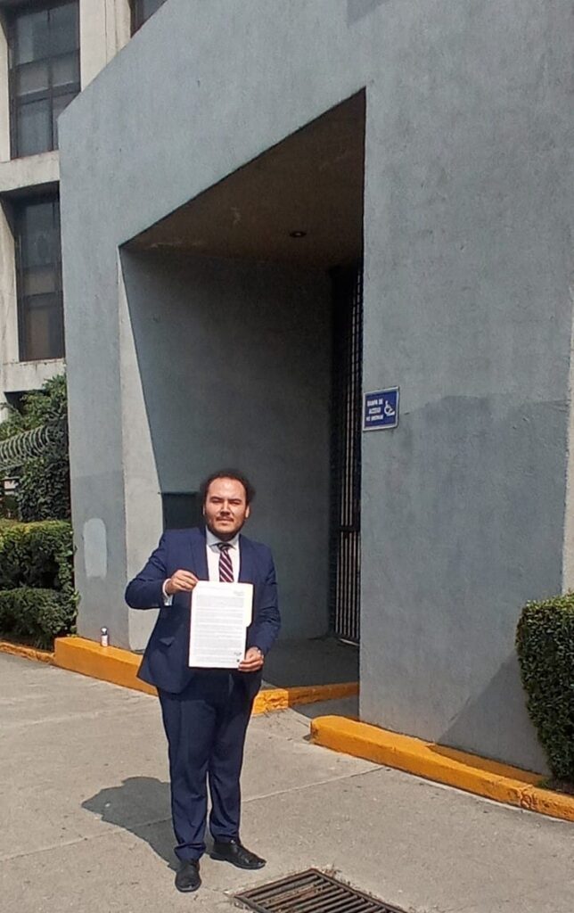 En el comunicado compartido por Ernesto García Hernández, dice que esta solicitud fue recibida por la UIF el pasado 25 de agosto
